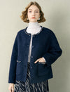 Tweed Wool-Blend Embellished Trim Jacket