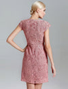 Lace Waist-Cinched Dress
