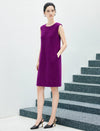 Wool Blend Sleeveless Midi Dress