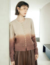 Vintage Gradient Round Neck Knit Sweater