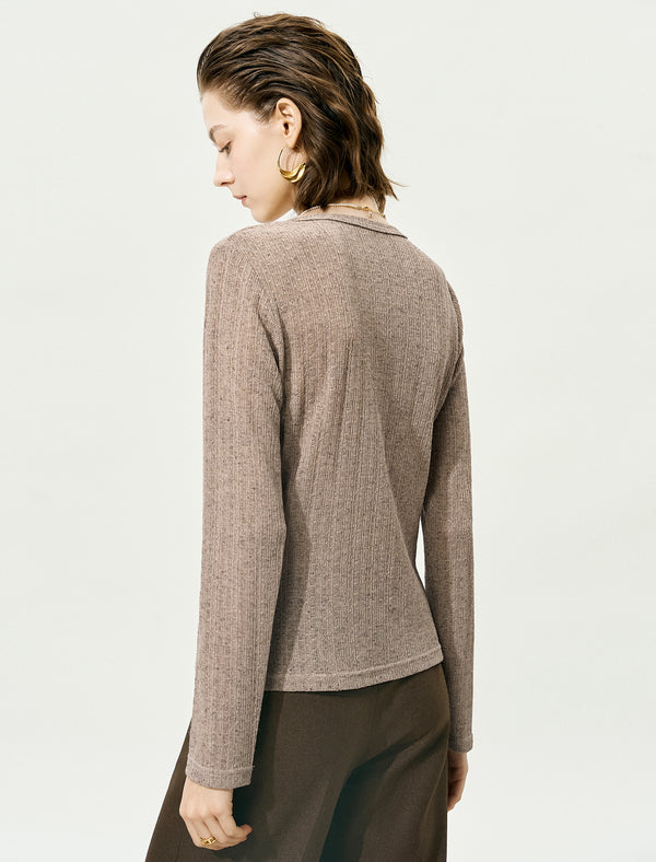 Twisted-Front Knit Top
