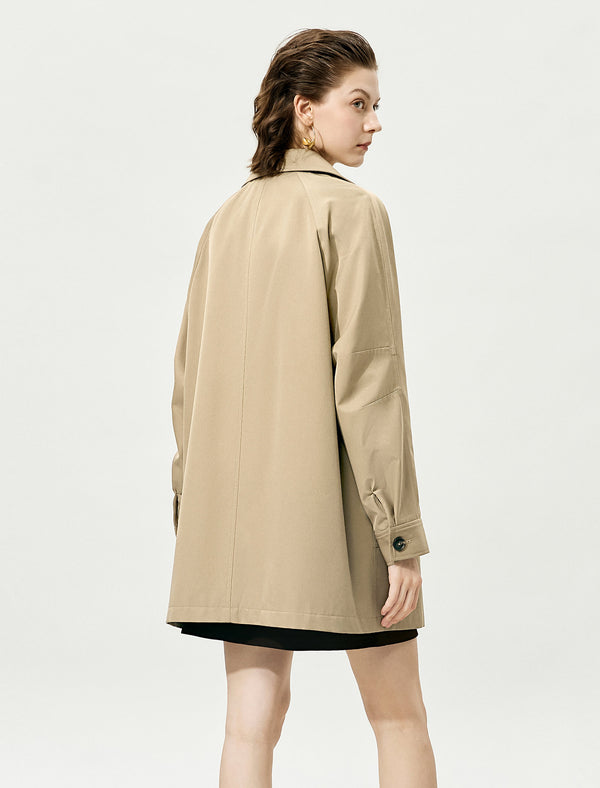 Vintage Loose Mid-Length Trench Coat