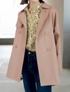 Casual Chic Mid-Length Trench Coat