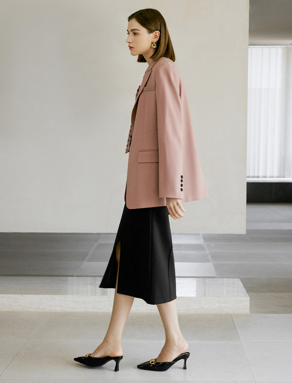 Brandy Rose Single Button Tailored Blazer