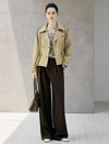Collared Button Front Long Sleeve Jacket