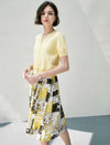 Printed Silk Skirt