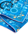 Cobalt Serenity 100% Mulberry Silk Square Scarf