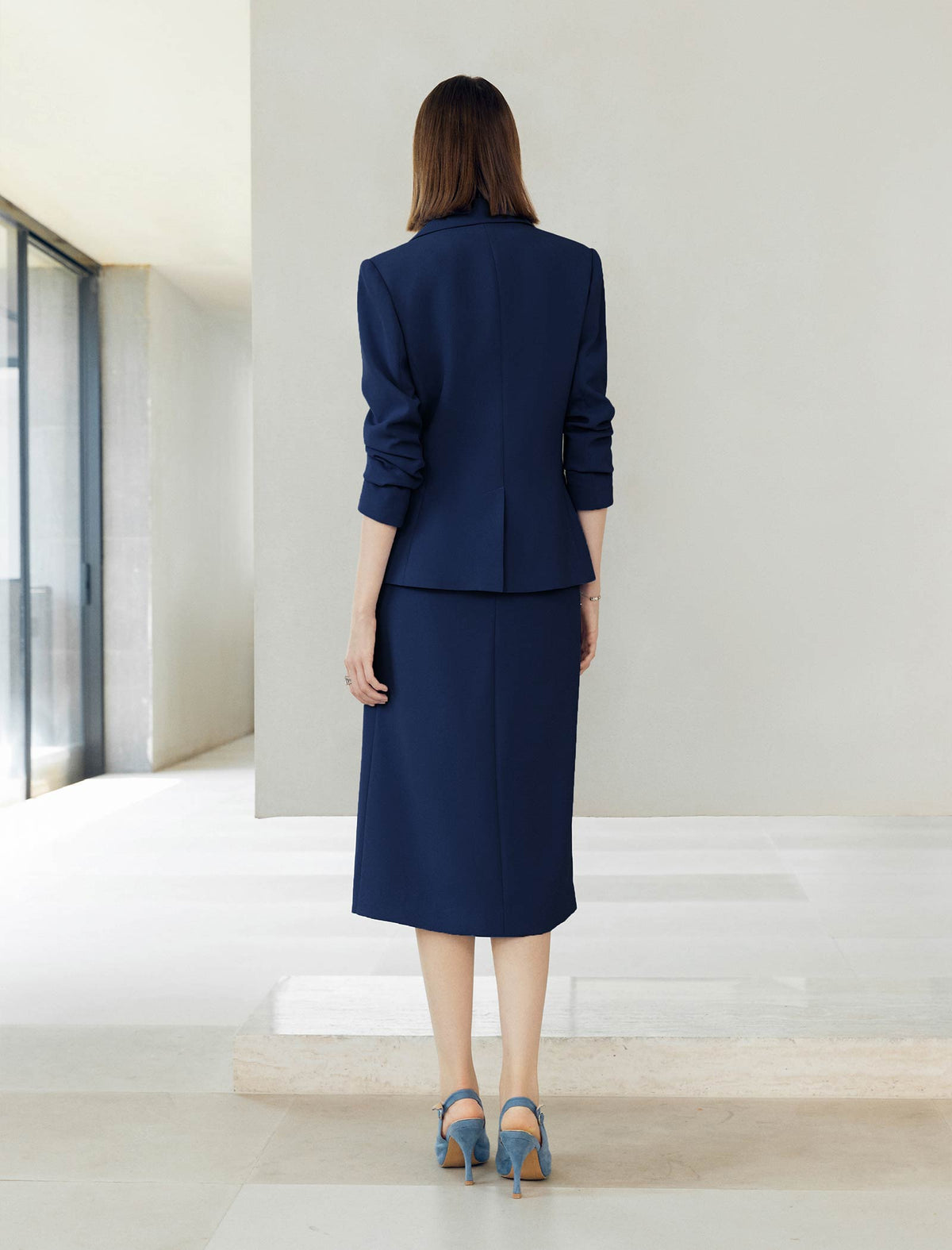 Classic Single Button Tailored Blazer