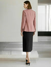 Blush Double-Breasted Blazer