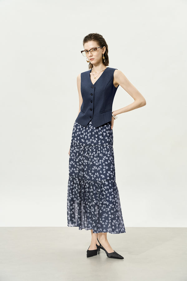 Navy Tailored Waistcoat