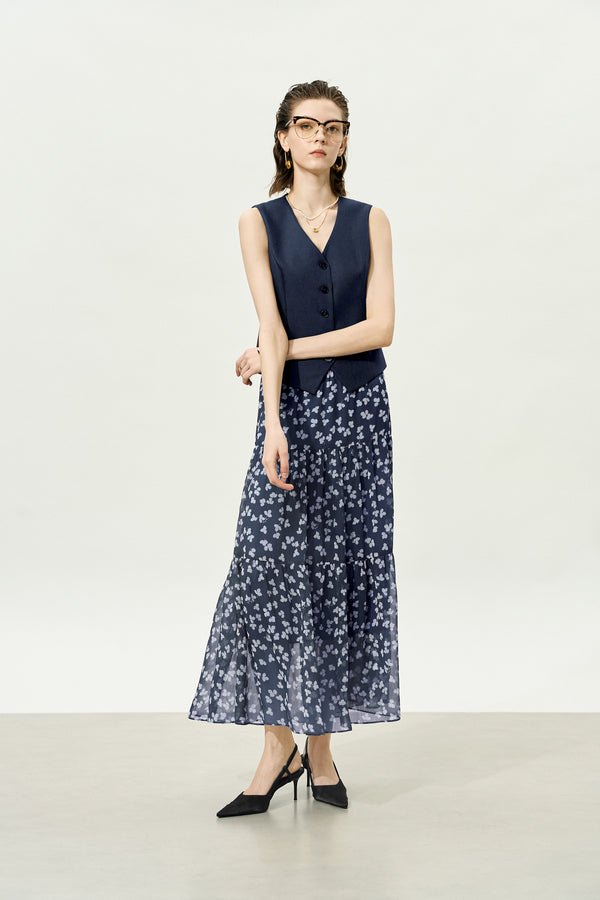 Navy Tailored Waistcoat