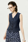 Navy Tailored Waistcoat