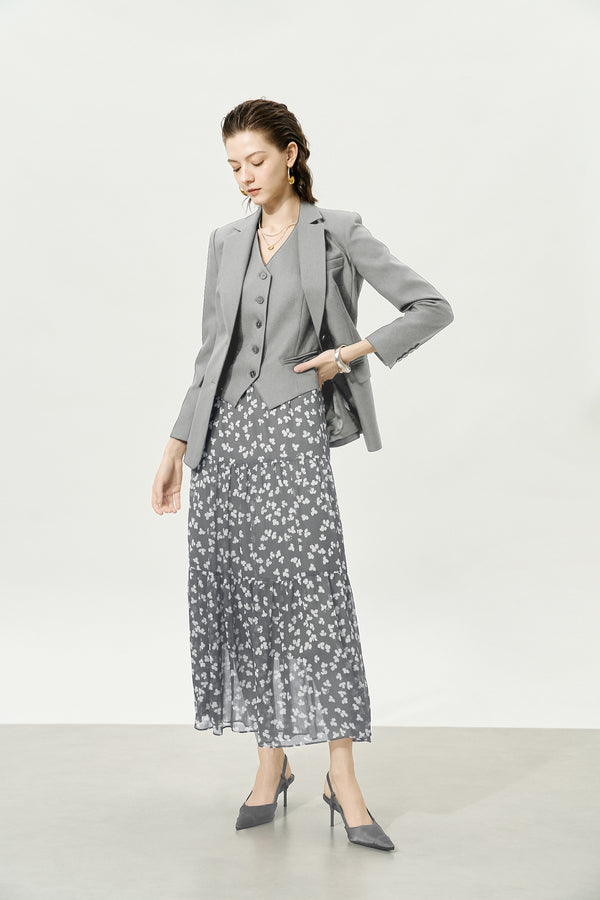 Grey Classic Suit Jacket