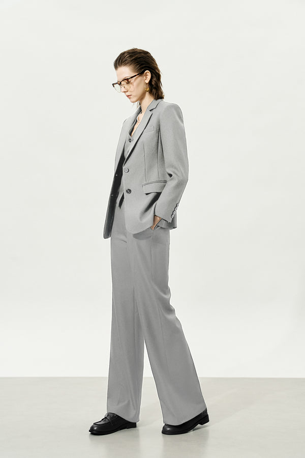 Grey Classic Suit Jacket