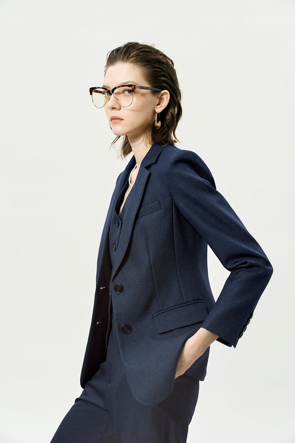 Navy Classic Suit Jacket
