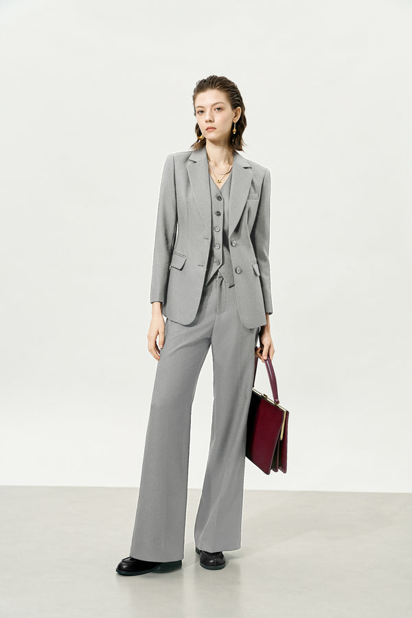 Grey Classic Suit Jacket