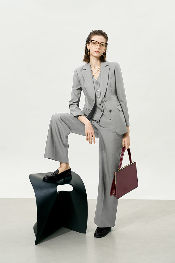 Grey Classic Suit Jacket