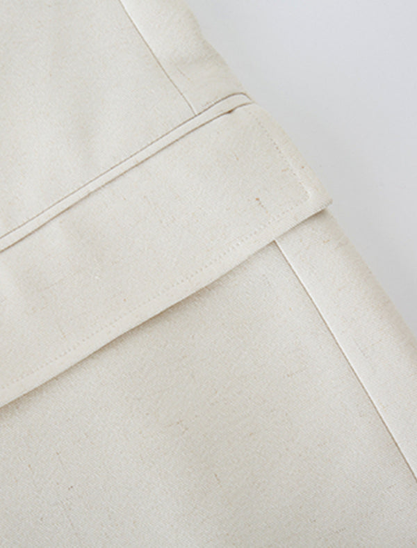 Linen Blend Relaxed Fit Tailored Blazer