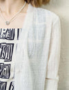 Lightweight Textured Knit V-Neck Cardigan