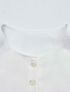 White Layered Hem Sleeveless Button Tank Top