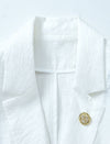 Light Tencel Three-Quarter Sleeve Blazer