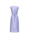 Tencel Linen Blend Belted Midi Dress