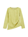 Textured Round Neck Long Sleeve Knit Top