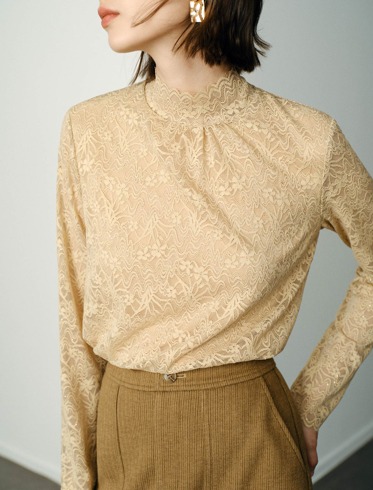 Lace Blouse with Timeless Elegance