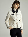 Quilted Contrast Detail Down Jacket