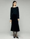 High-Waist Fluid Mermaid Midi Skirt
