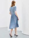 Minimal Pleated A-Line Skirt