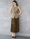 Crinkled Maxi Skirt