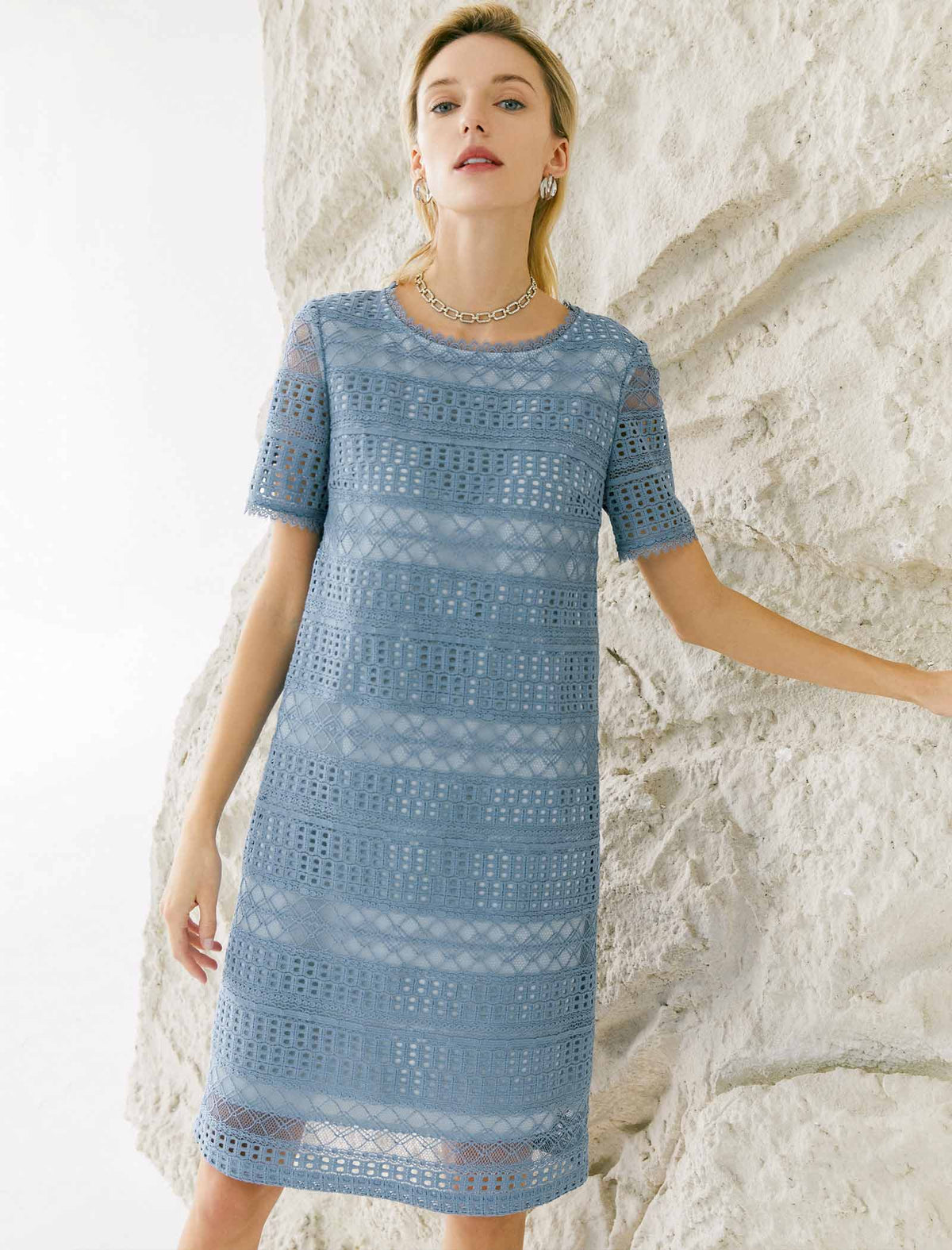 Salerno Soft Lace Shift Dress