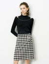 Plaid High-Waist Vintage Mini Skirt