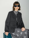 Wool Round Neck Vintage Short Coat