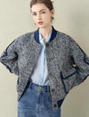 Tweed Wool-Blend Bomber Jacket