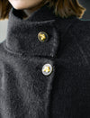 Wool-Blend Belted Coat