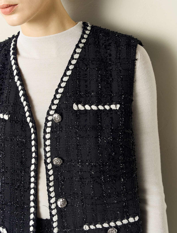 Vintage Knit Sleeveless Vest Top