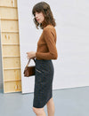 Classic Wool Blend Skirt