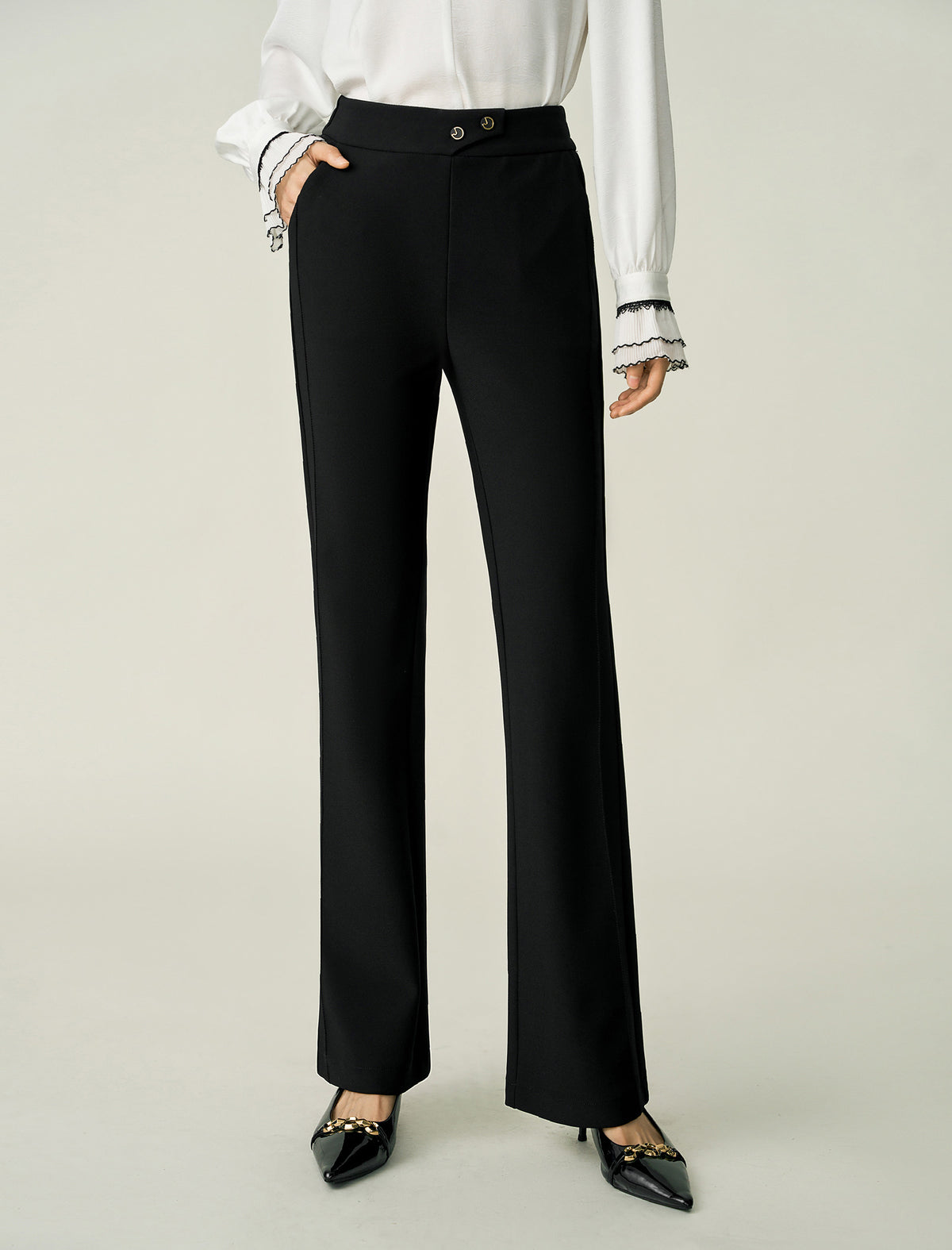High-Waisted Flare Pants