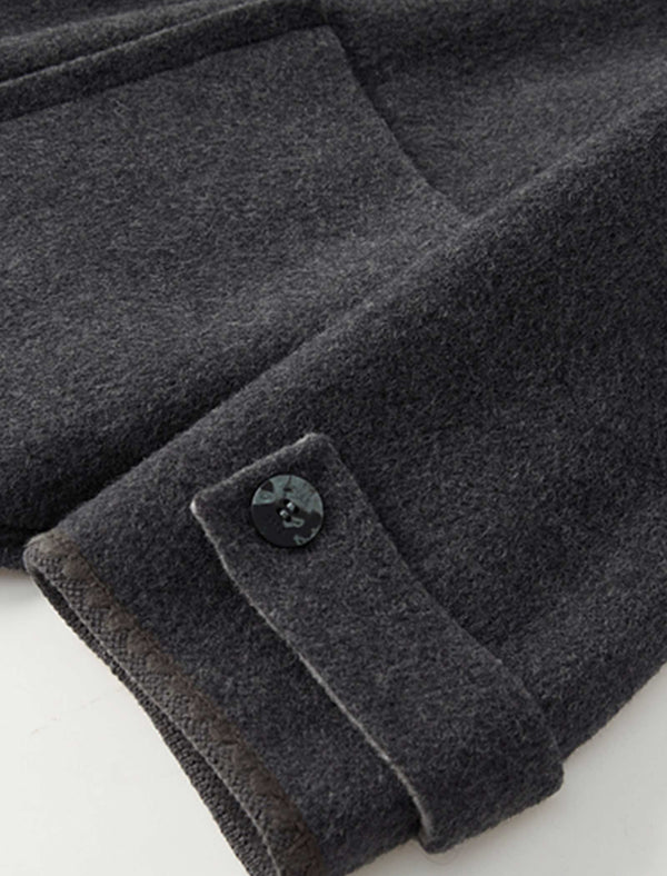 100% Wool Hooded Coat