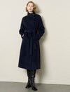 Wool-Alpaca Blend Self-Tie Wrap Coat