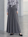 Ruched Waist Gathered A Line Maxi Skirt