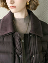 Knit Collar Short Down Jacket