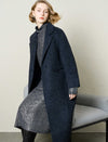 Wool-Alpaca Blend Single Button Long Coat
