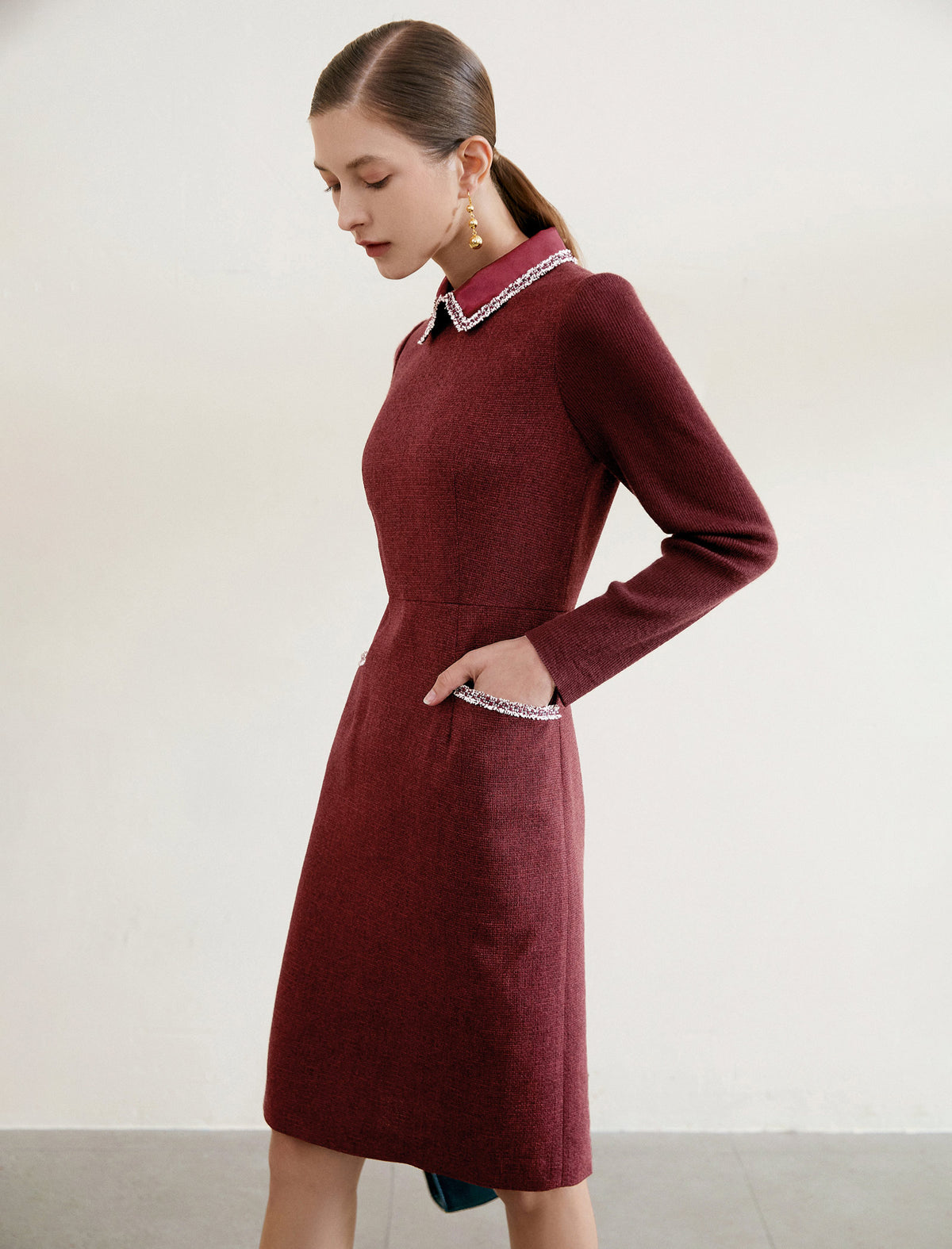 Classic Plaid Fitted Dress