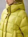 Hooded Dual-Drawstring Zip-Front Cropped Puffer Jacket