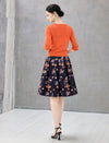 Classic Floral Print Skirt