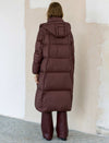 Removable Hooded Long Down Coat