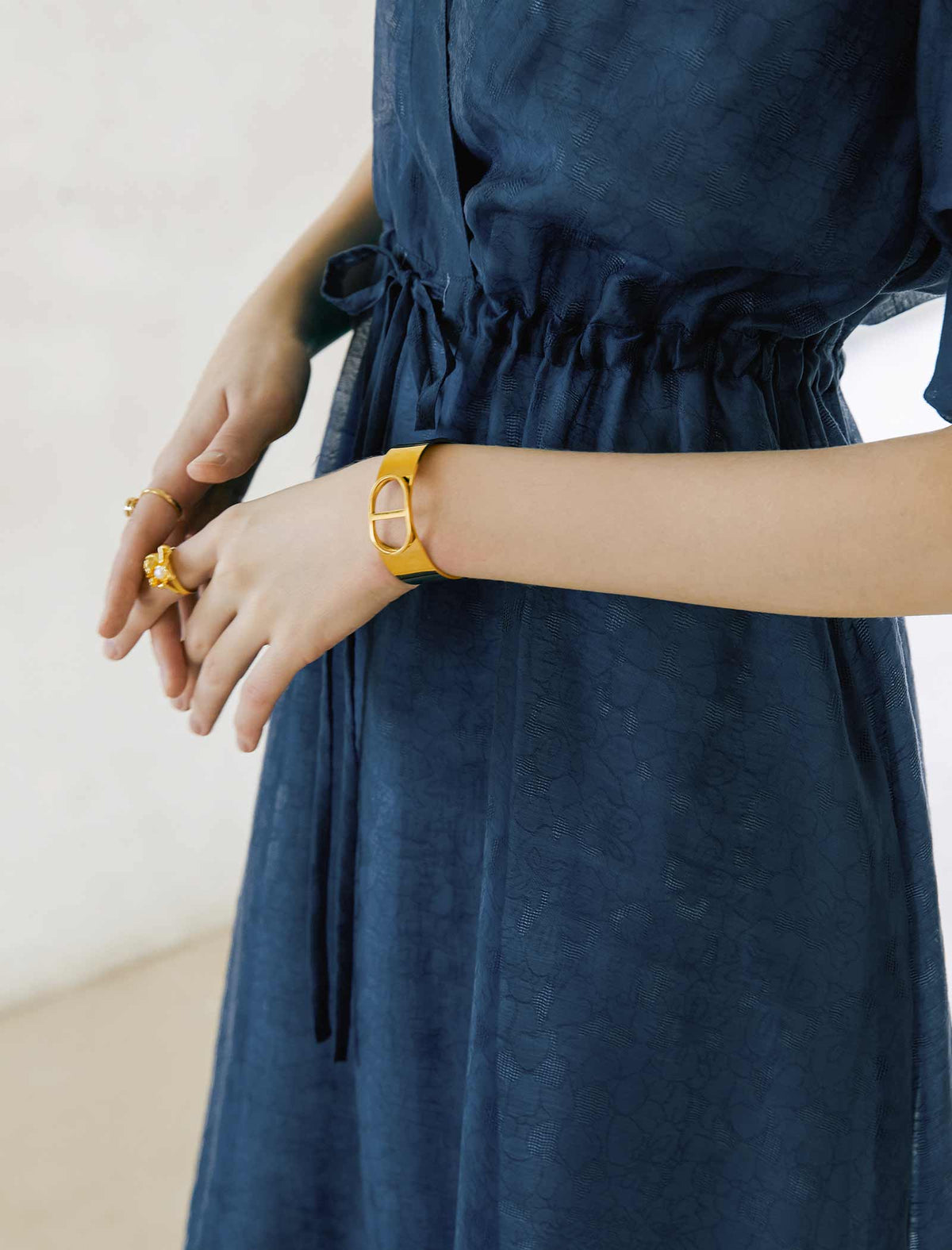 V-Neck Tencel Shirt Dress